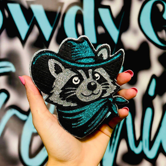 Cowboy Racoon Car Freshie RG