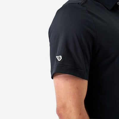 Black Burlebo Performance Polo PP-BLK Tx/ Fl