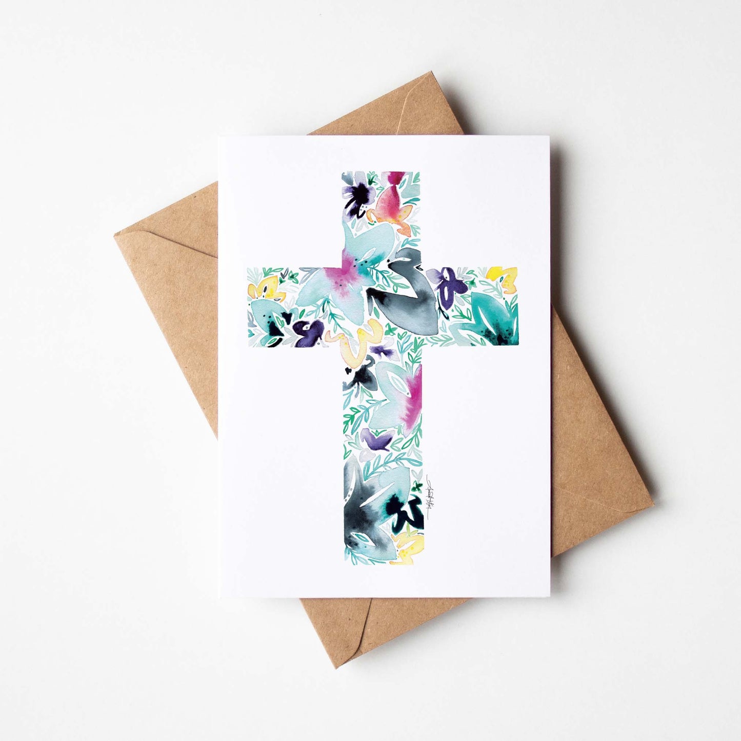 Cross Single Note Card Amanda