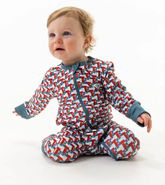 Texas Flags Baby Zip Up Burlebo