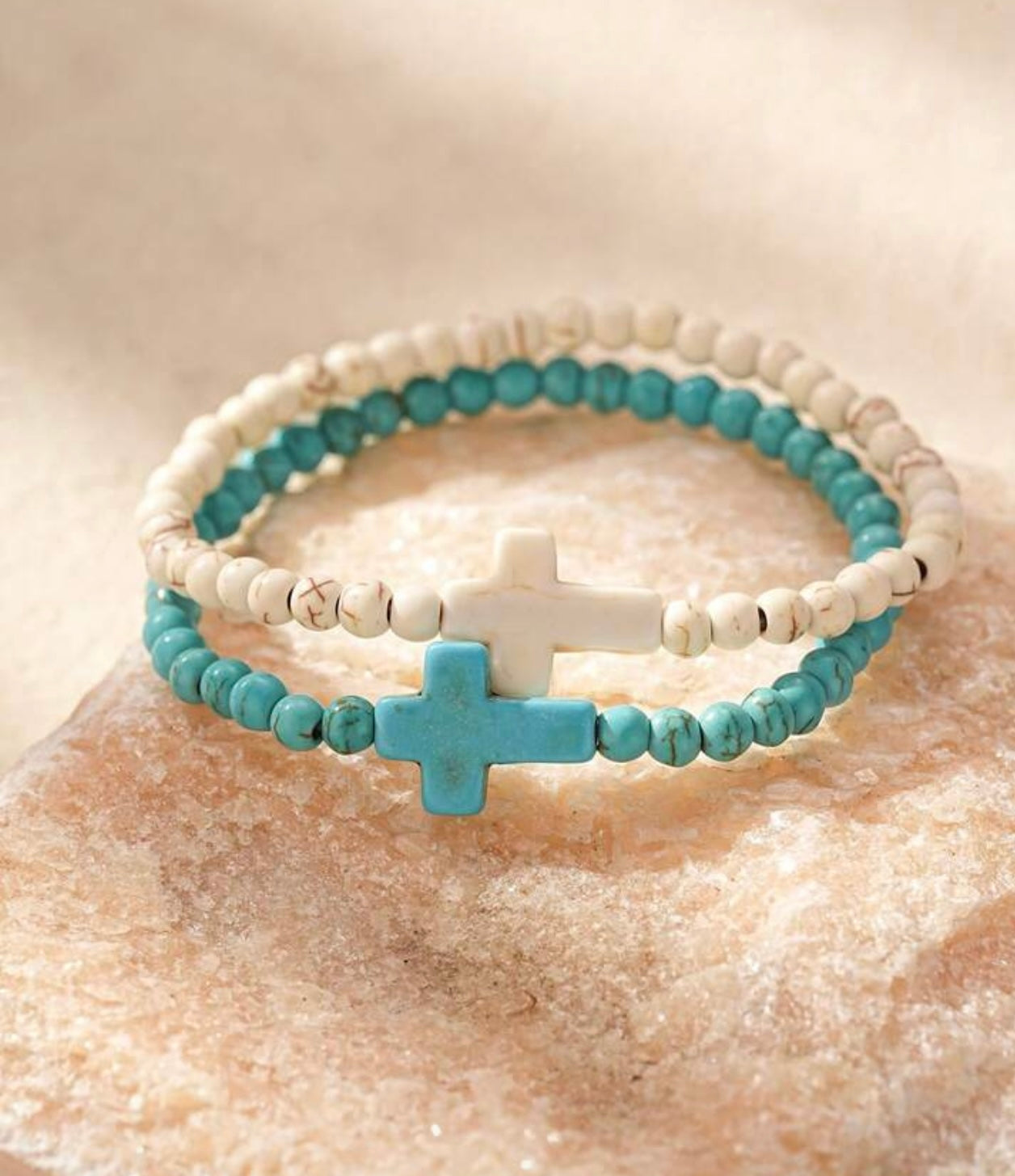 Beaded Cross Bracelet