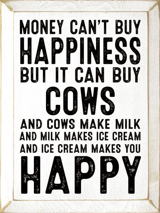 Money can't buy happiness but it can buy cows…: Old Cottage White