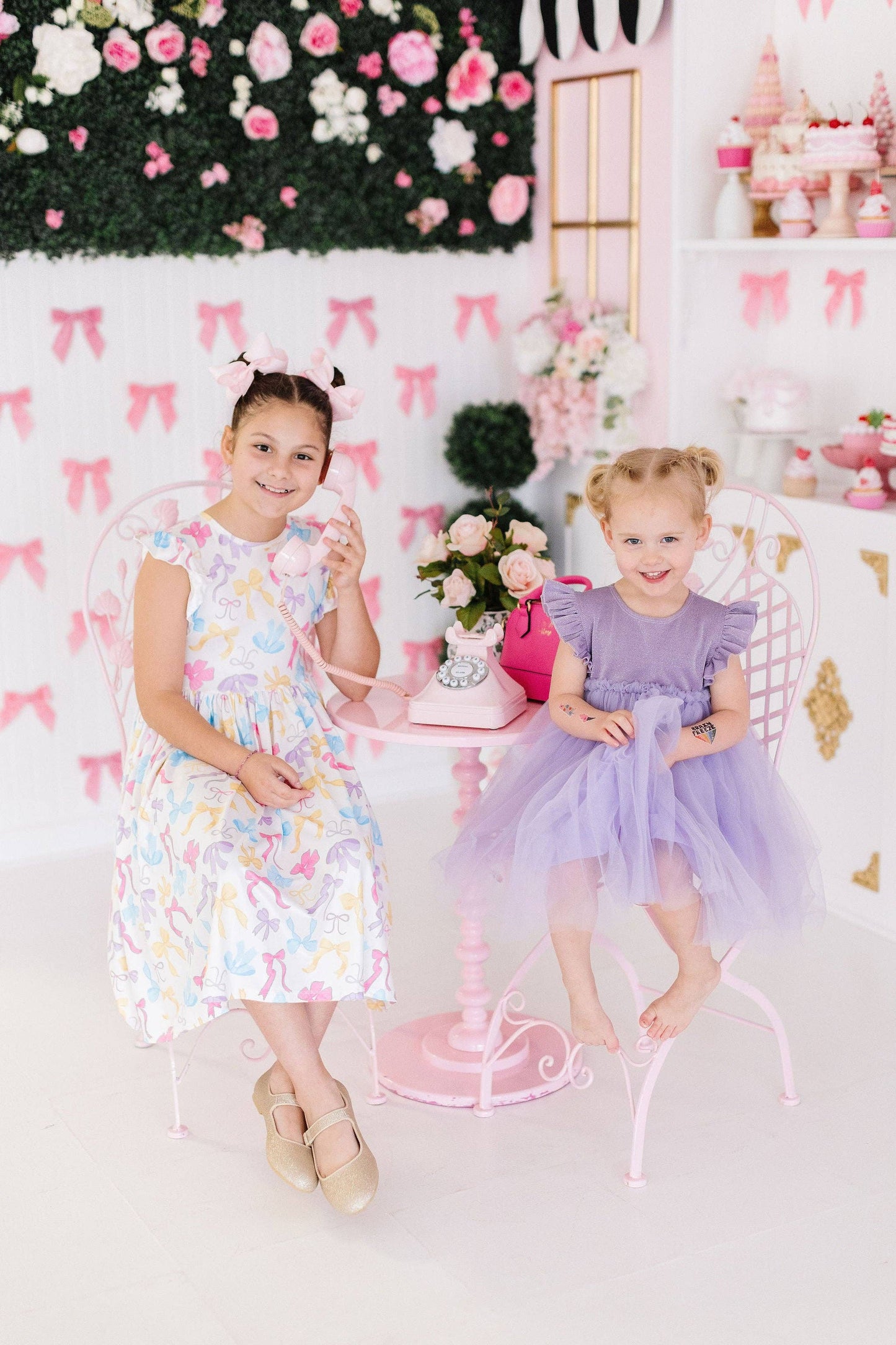Lavender Shimmer Tutu Dress: Mila