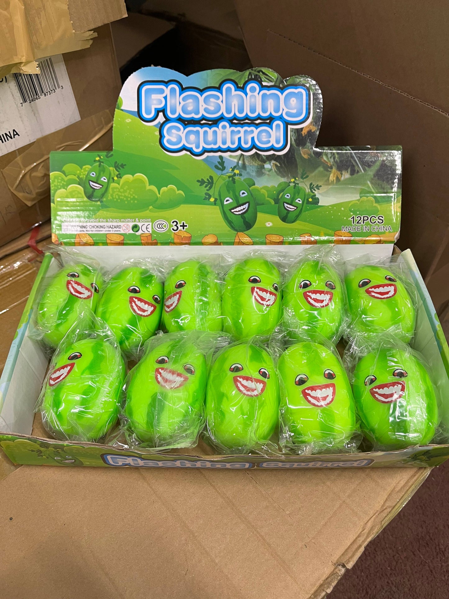 Watermelon Squishy Toy with Face