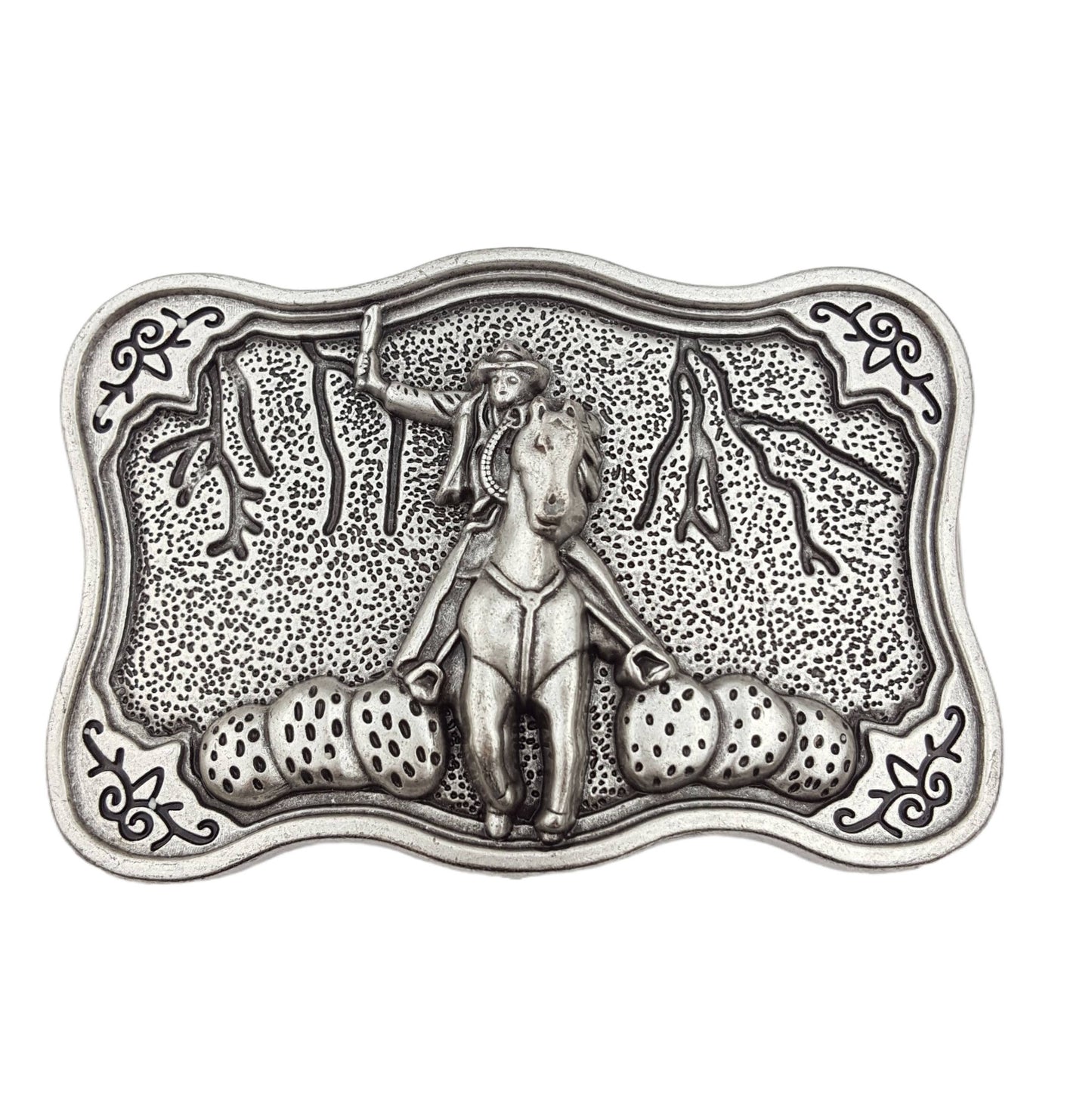 Buckle: Western Cowboy Statement Buckle Axesoria