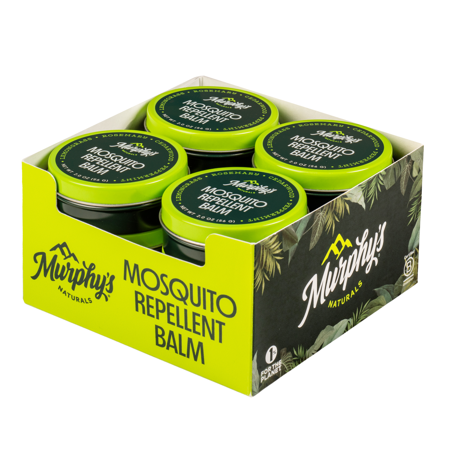 Mosquito Repellent Balm Tins (2oz) - Display of 12