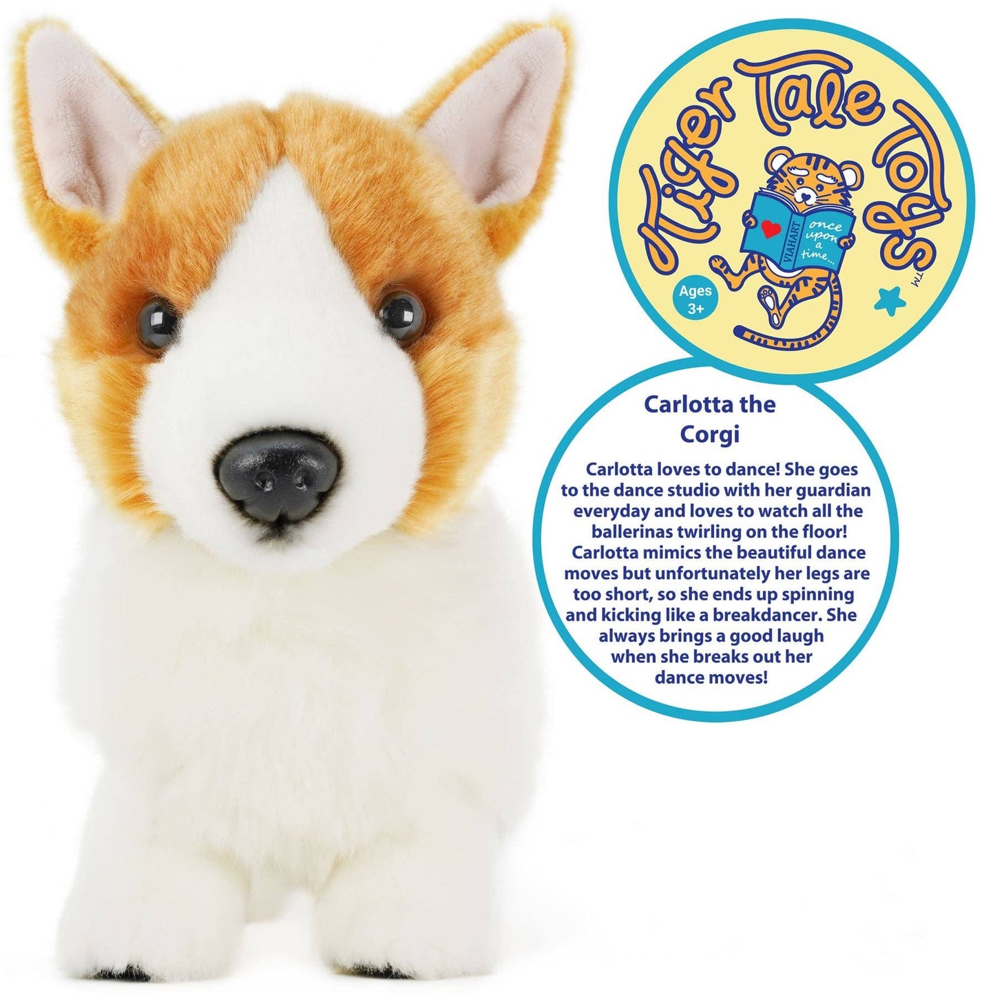 Carlotta The Corgi | 14 Inch Stuffed Animal Plush | Viahart