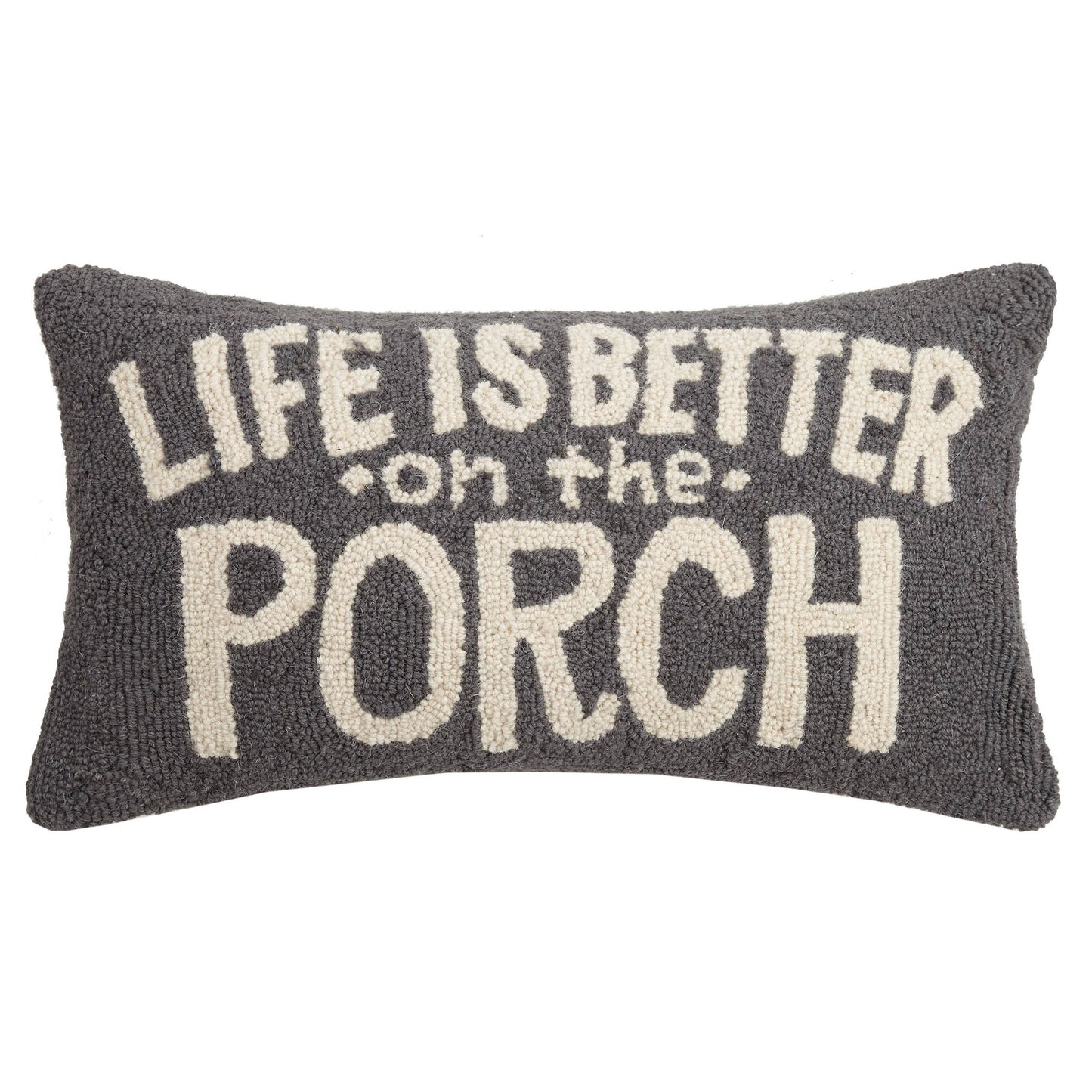 Life Is Better On The Porch Hook Pillow Peekin