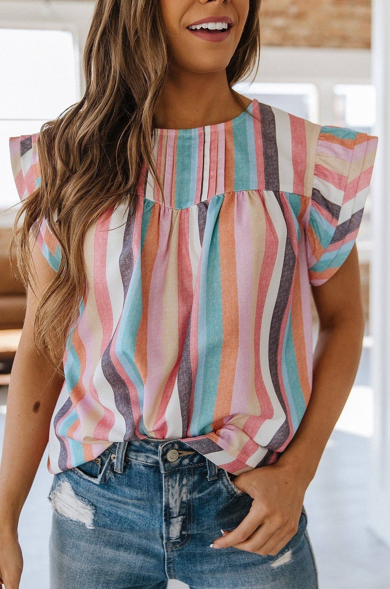 Rhya Striped Blouse Multicolor