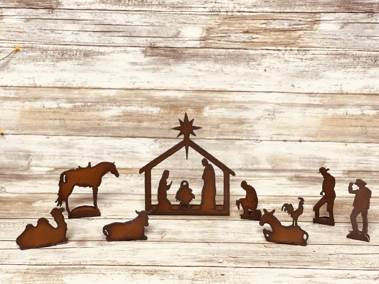 Western Nativity Scene Rodeo Rustic Christmas Nativity Manger