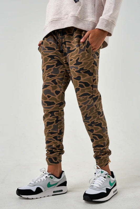 Youth Gauge Camo Fleece Jogger Burlebo
