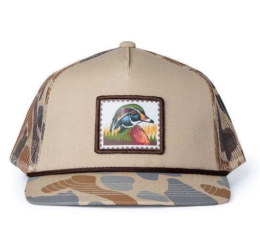 Wood Duck Stamp Camo Cap