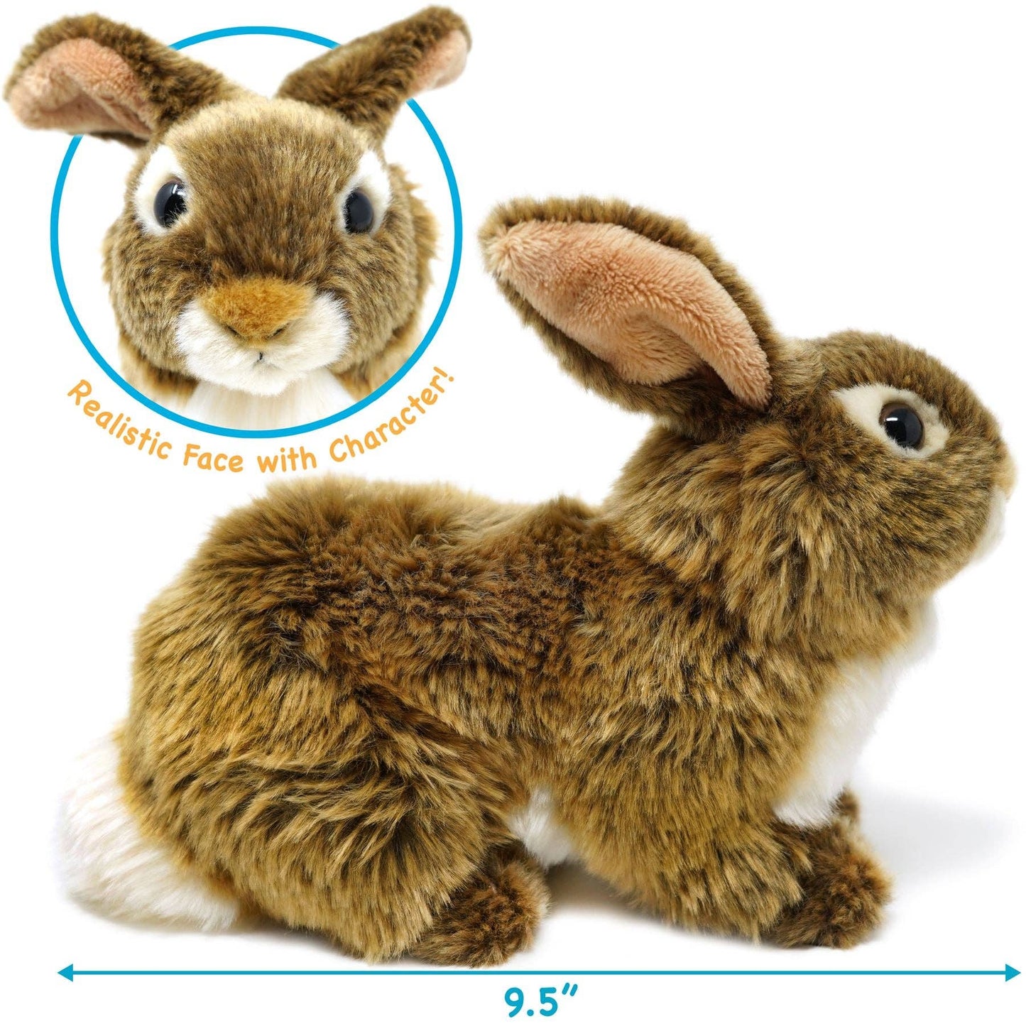 Brigid The Brown Rabbit | 10 Inch Stuffed Animal Plush | Viahart