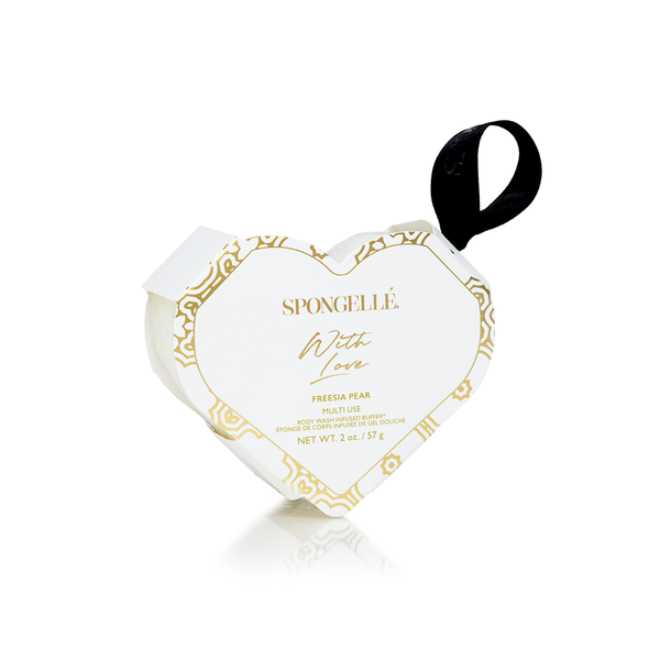 With Love Heart Buffer | Freesia Pear Spongelle