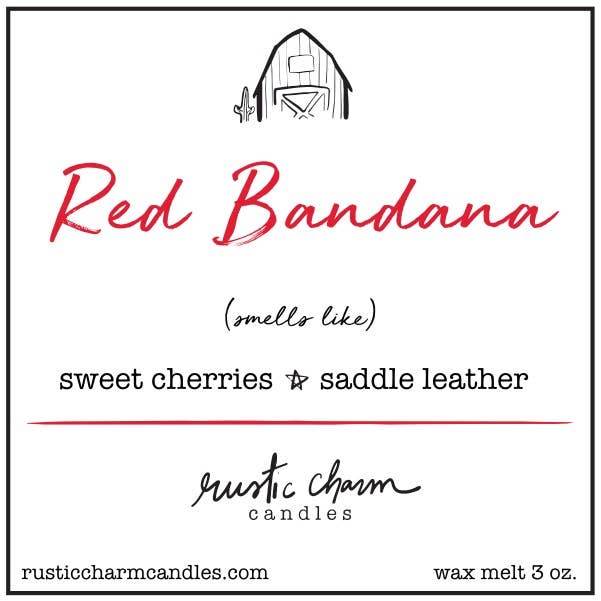 Red Bandana Wax Melt