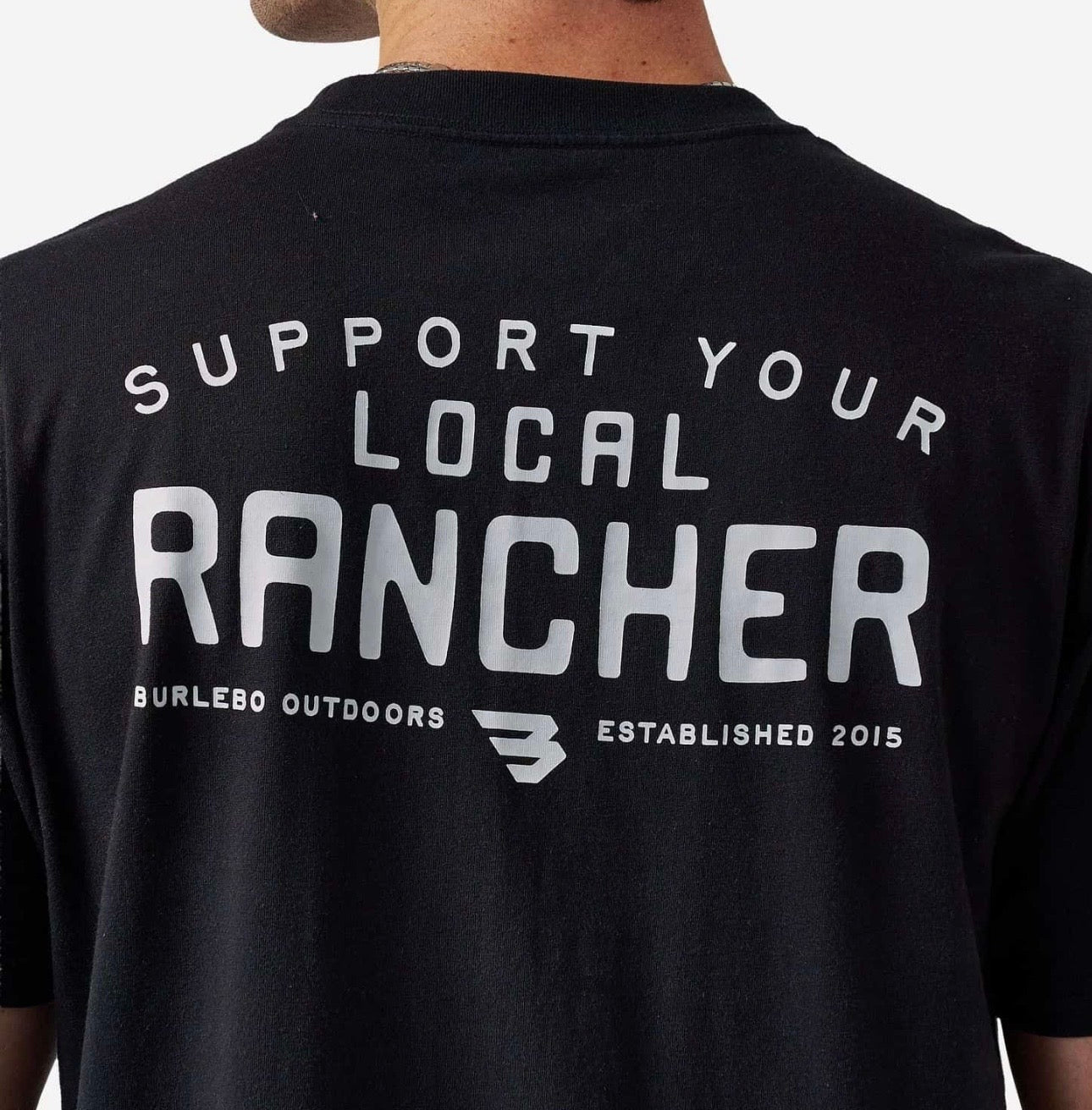 Local Rancher Burlebo Short Sleeve Tee  Tx/FL SST-ISIF26-BLK