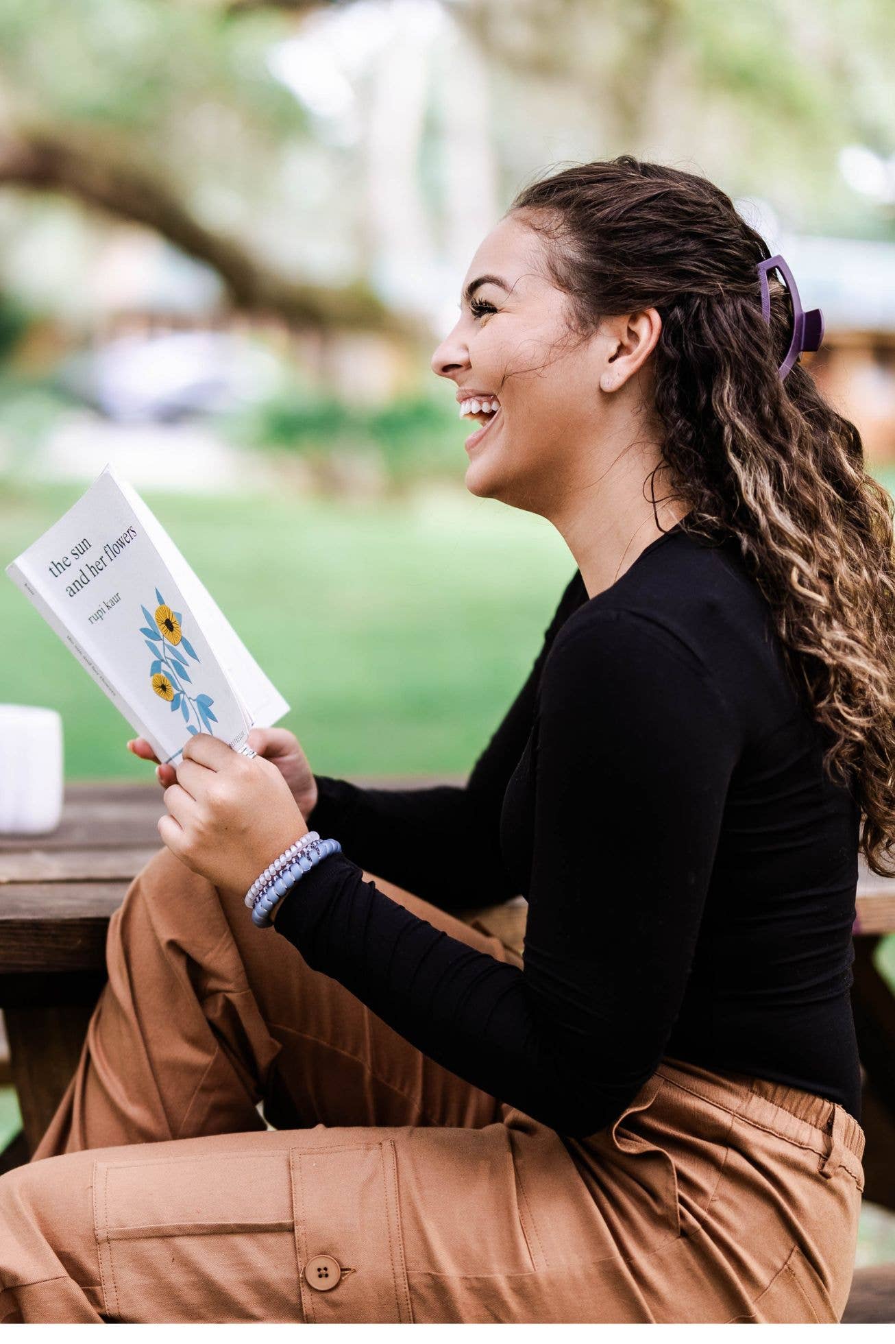 Open Hair Clip | Med. |  Burgundy Bliss