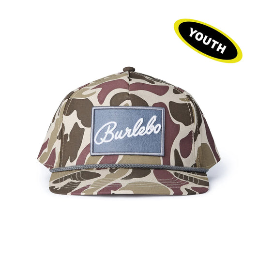 Youth Cap - BURLEBO Grey Patch - Camo Tx