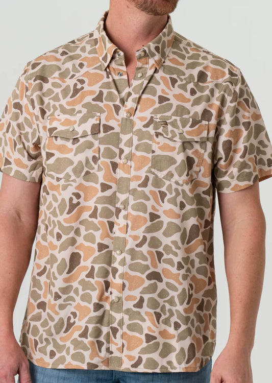 Venado Camo Performance Western Shirt Burlebo