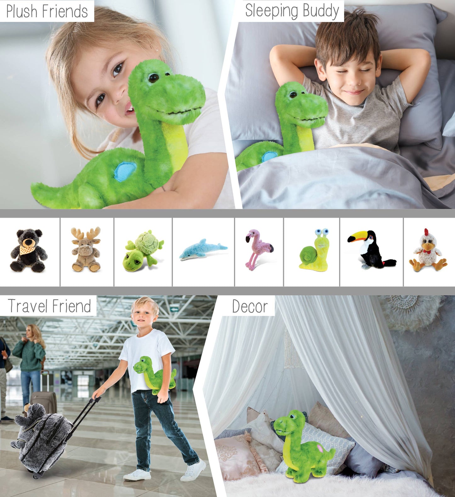 Super Soft Plush - Green Dinosaur CGlobal Fl/Tx