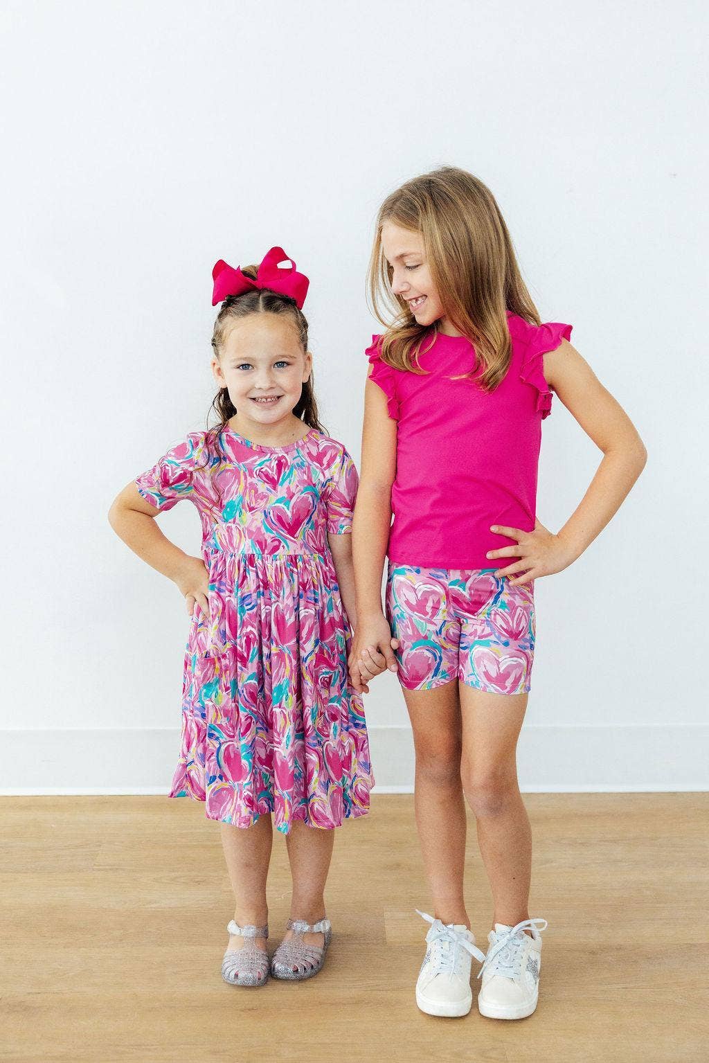 Sweetheart Scribble S/S Pocket Twirl Dress: Mila