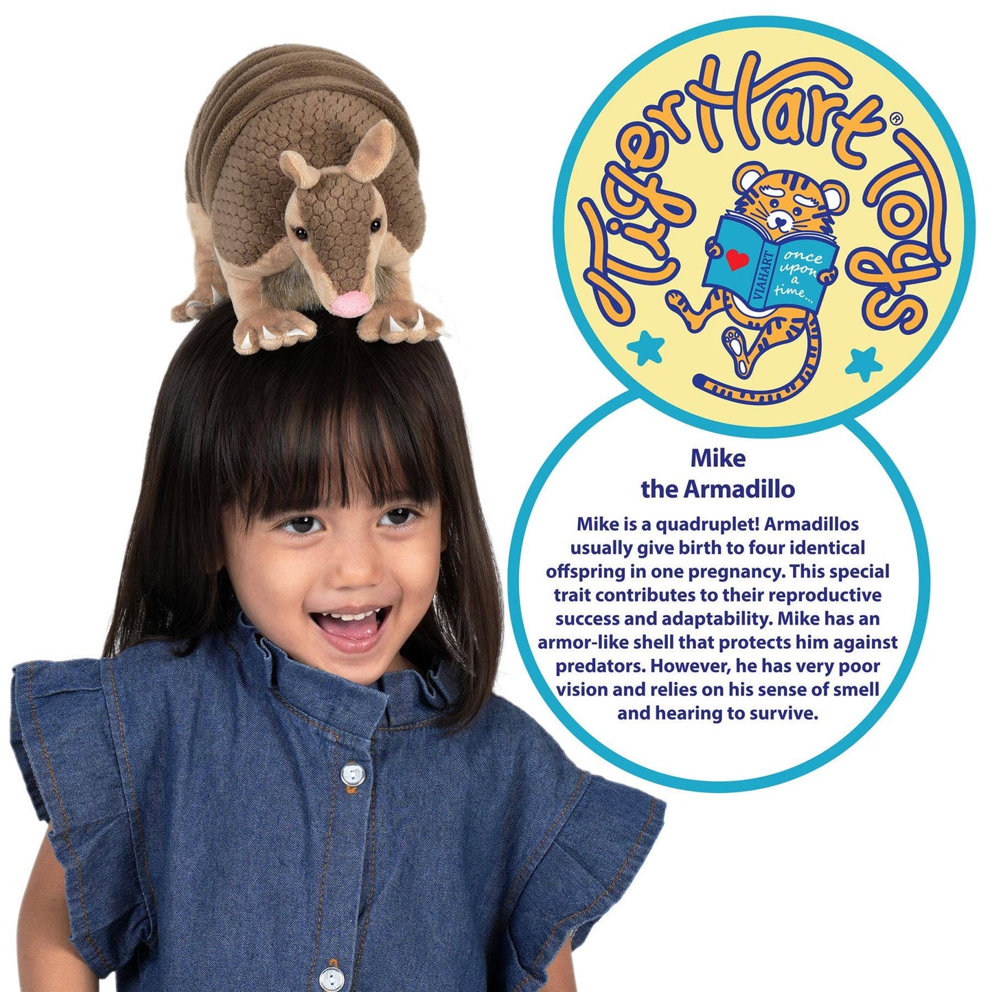 Mike The Armadillo - 10 Inch Stuffed Animal Plush Viahart