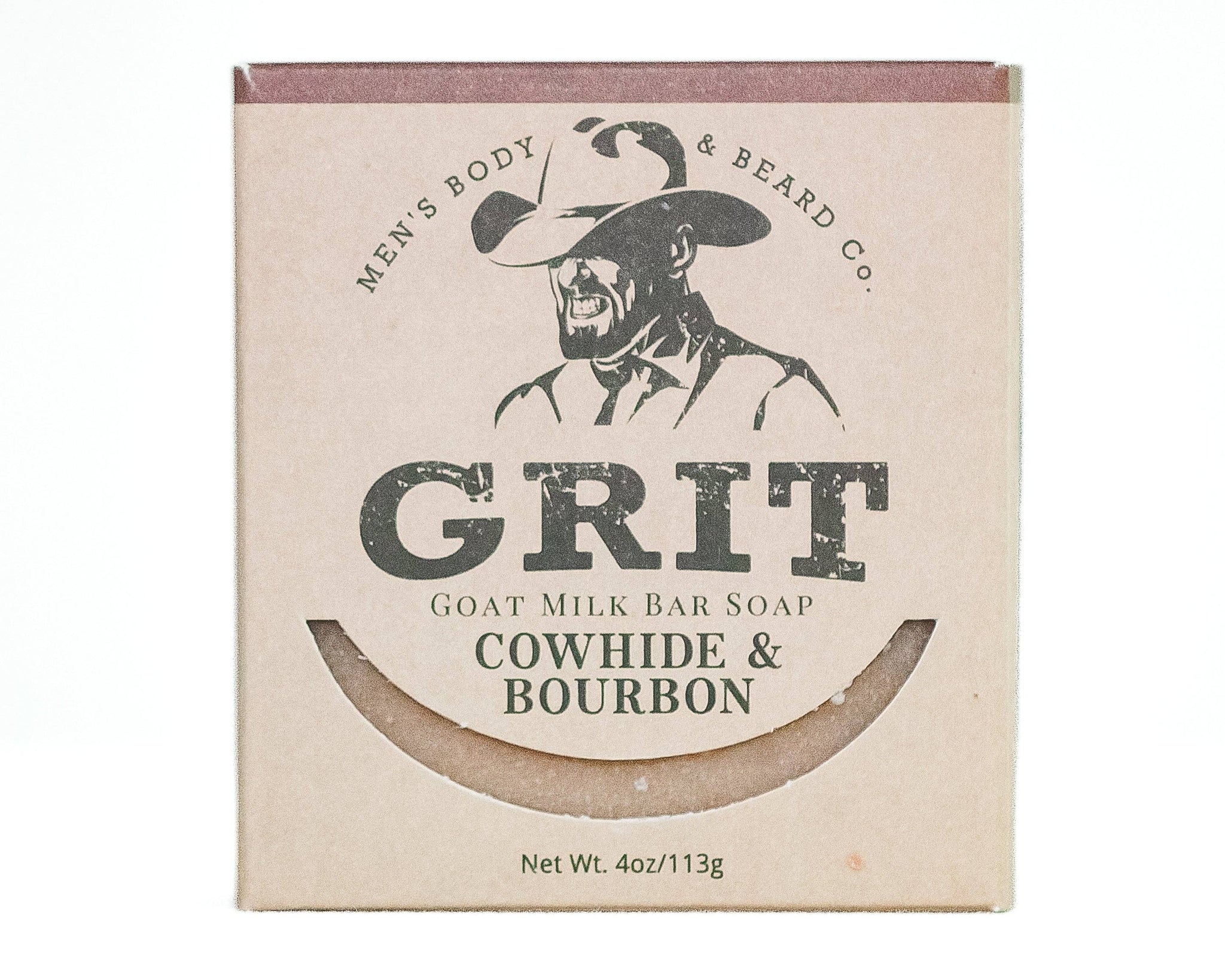 Cowhide & Bourbon Goat Milk Bar Soap- Grit