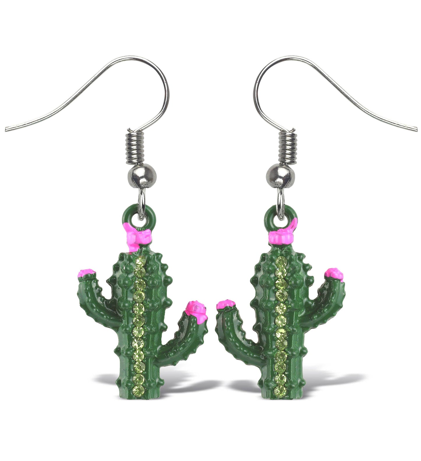 Cactus Sparkling Earrings CGlobal Fl/Tx
