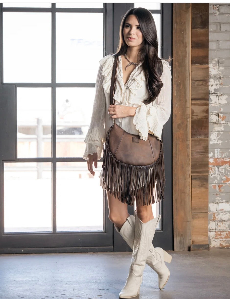 Baroness Nelly Fringe Concealed Carry Crossbody STS RANCHWEAR Handbag STS34937