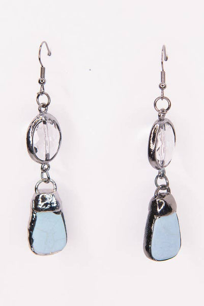 Pica Boho Stone Earrings - Jade Liv Rock