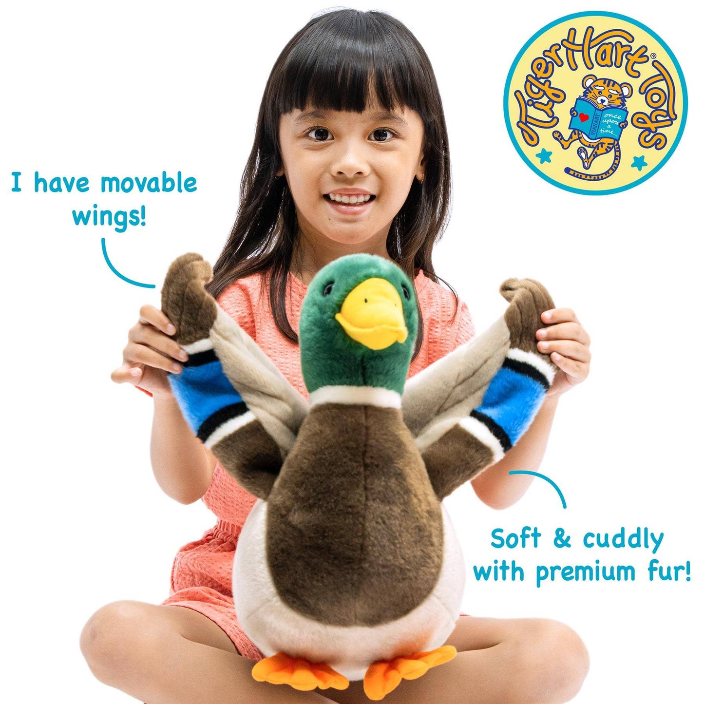 Dakota The Duck - 15 Inch Stuffed Animal Plush Viahart