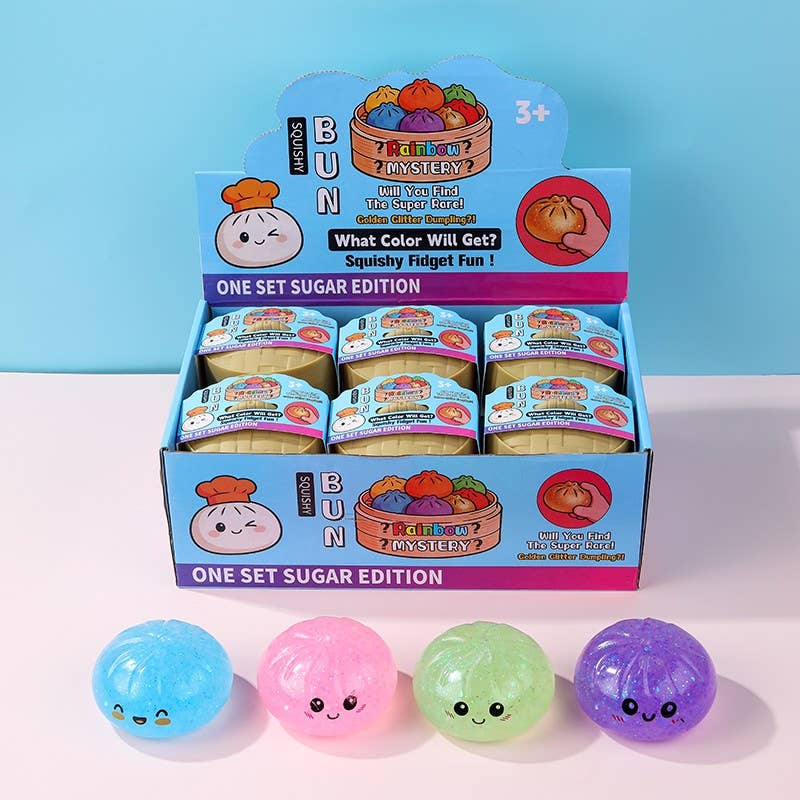 Pressure Sparkle Squishy Toy Dumplings | ASSORTED