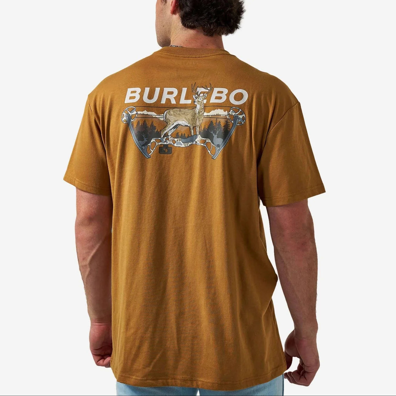 Bow Hunter Light Brown Burlebo Short Sleeve T Shirt SST-BOWH-LB Tx