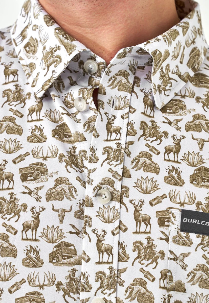 Into The Wild Performance Button Up Burlebo
