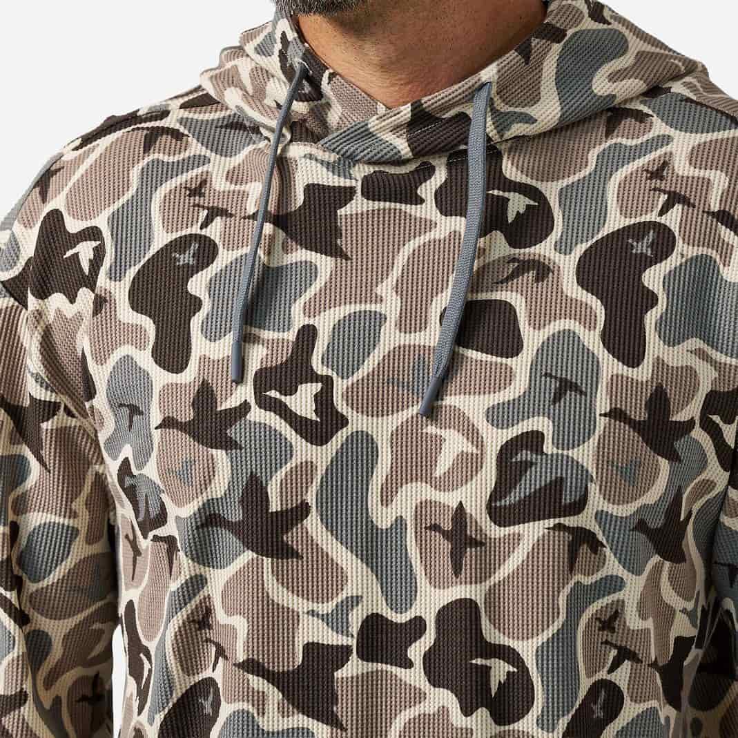 Mallard Mayhem Burlebo Thermal Hoodie TX TH-MMAYC
