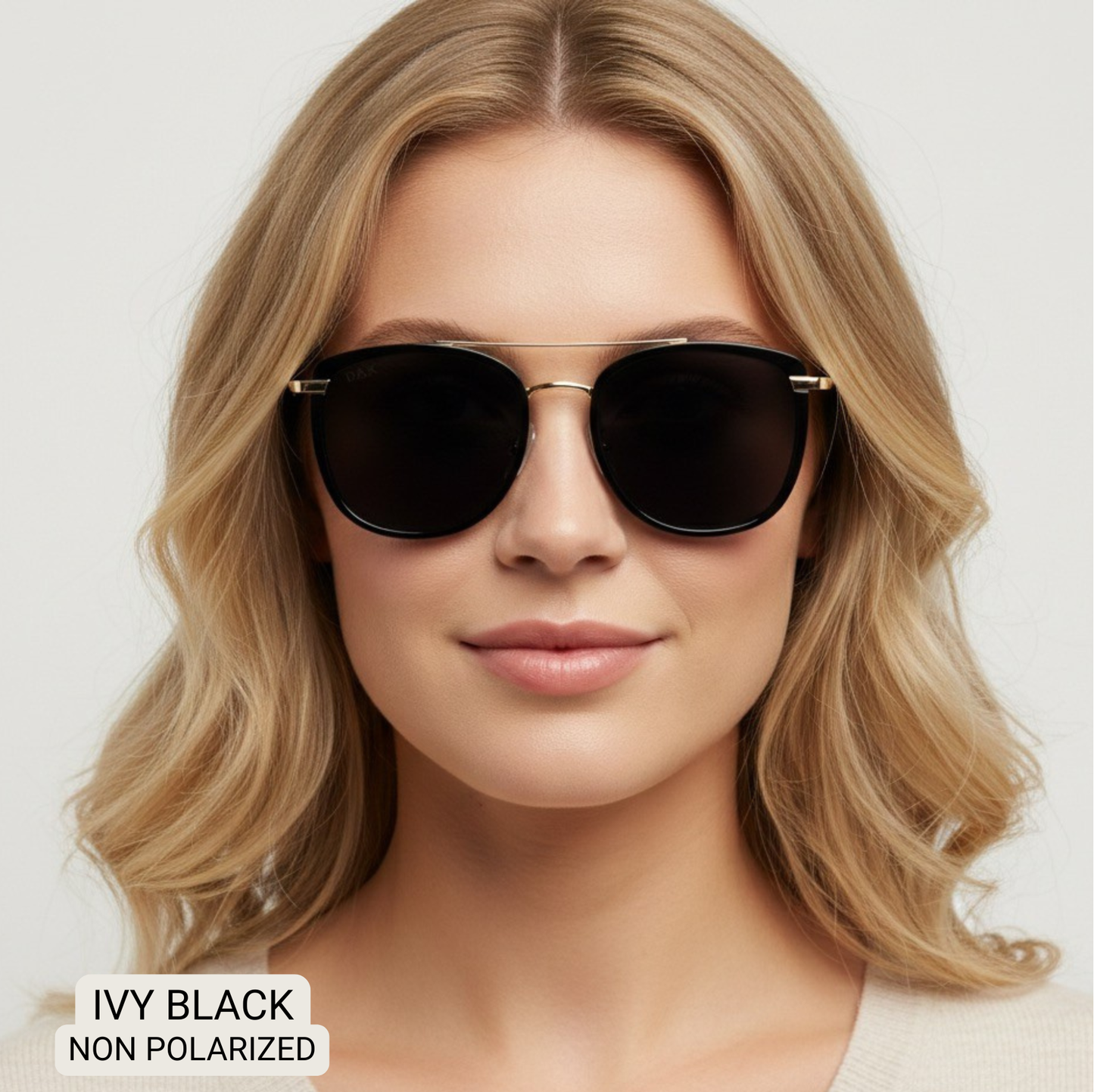 Ivy - Women's Oversized Square Sunglasses: MARBLE Fl Dax