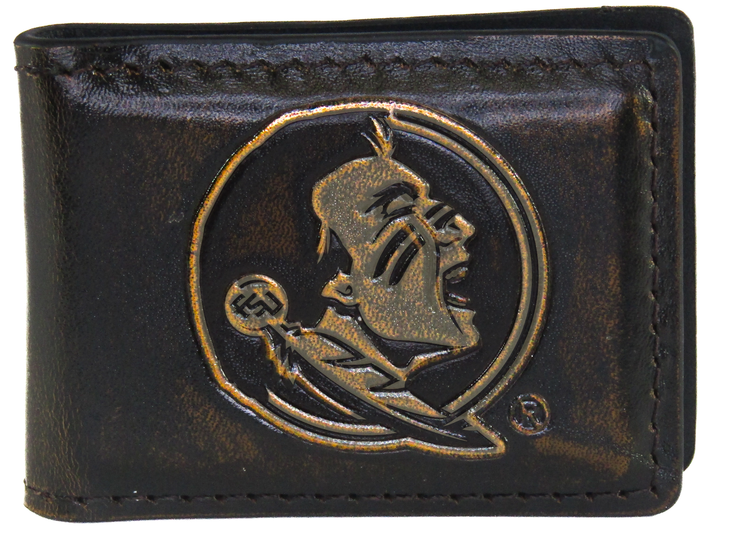 Florida State Seminoles Zep Burnished Leather Money Clip