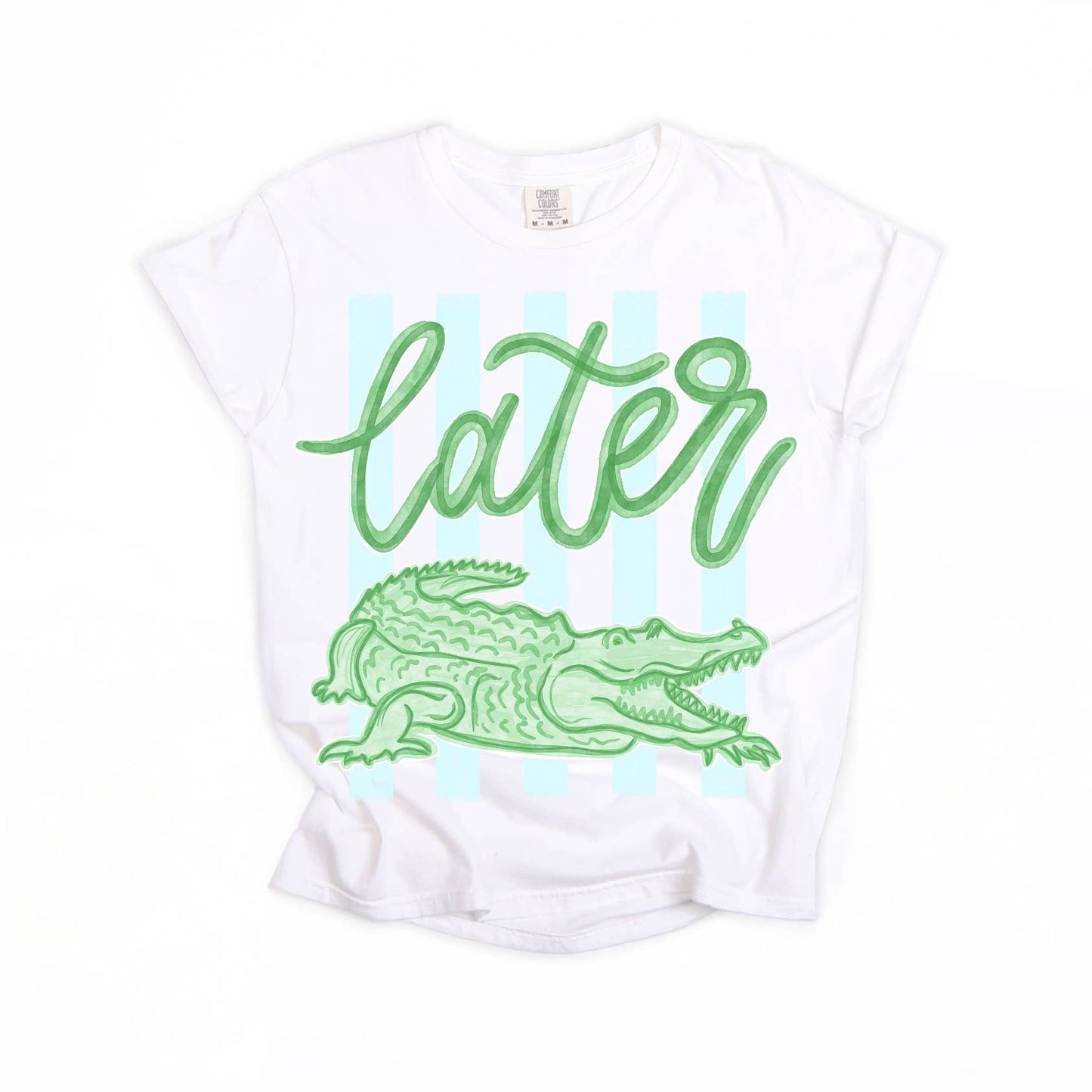 Later Gator Comfort Colors T-Shirt Trending Top: Neon Cantaloupe / S