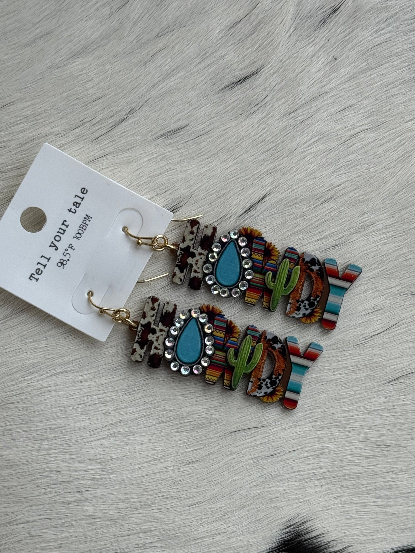 Howdy Tell Your Tale Earrings