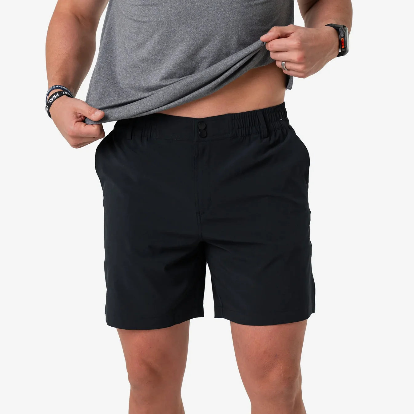 Matte Black 5.5” Everyday Shorts With Retro Duck Camo Pocket 55ES-MB-RDC Tx