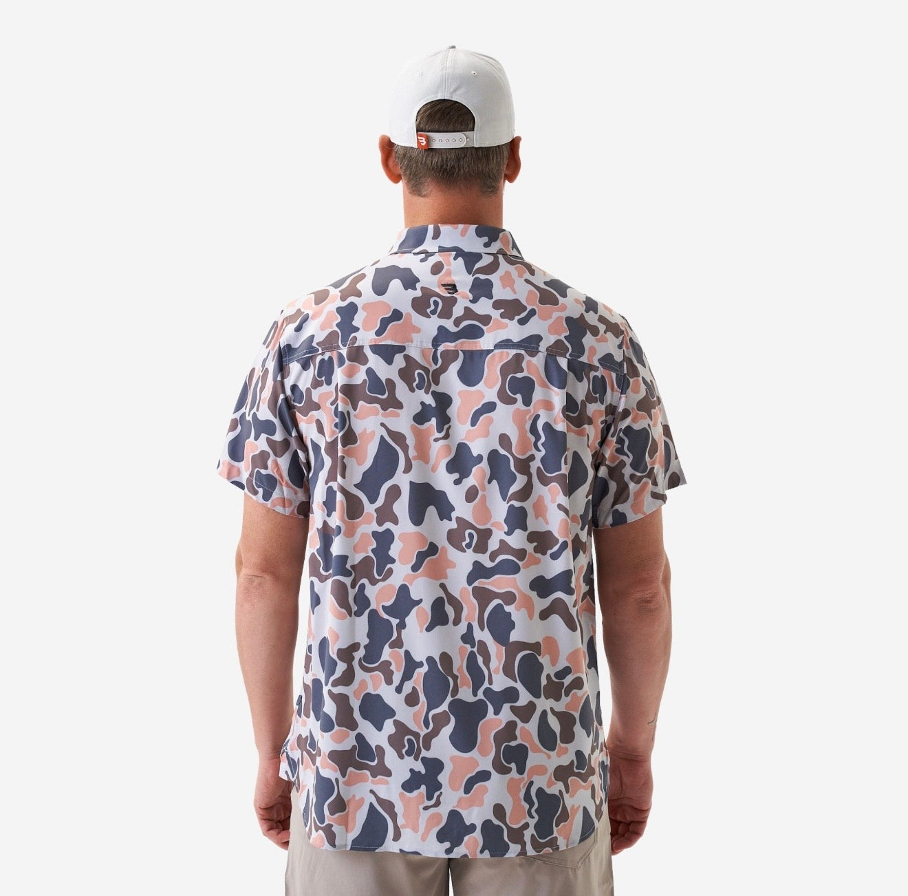 Vintage Camo Performance Button Up Burlebo Tx/ Fl