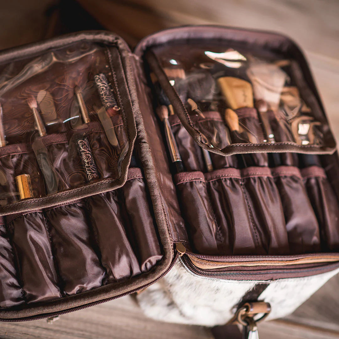 Cowhide Glamour makeup organizer STS30888 STS Ranchwear