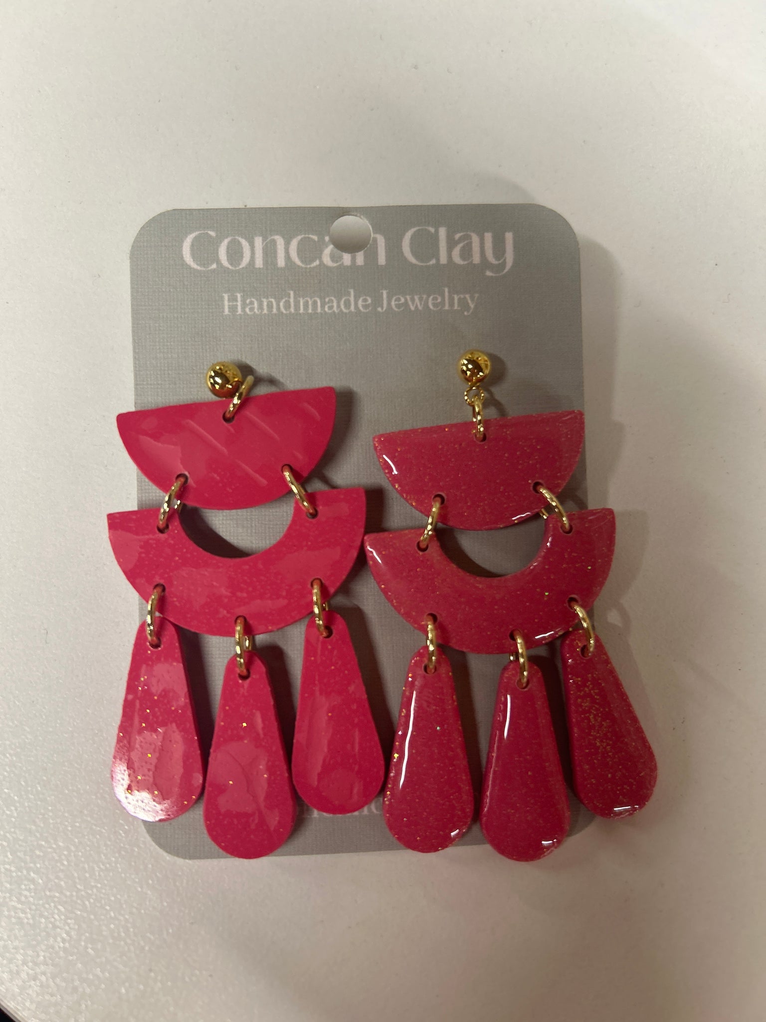 Cassie Earring lg Concan Clay