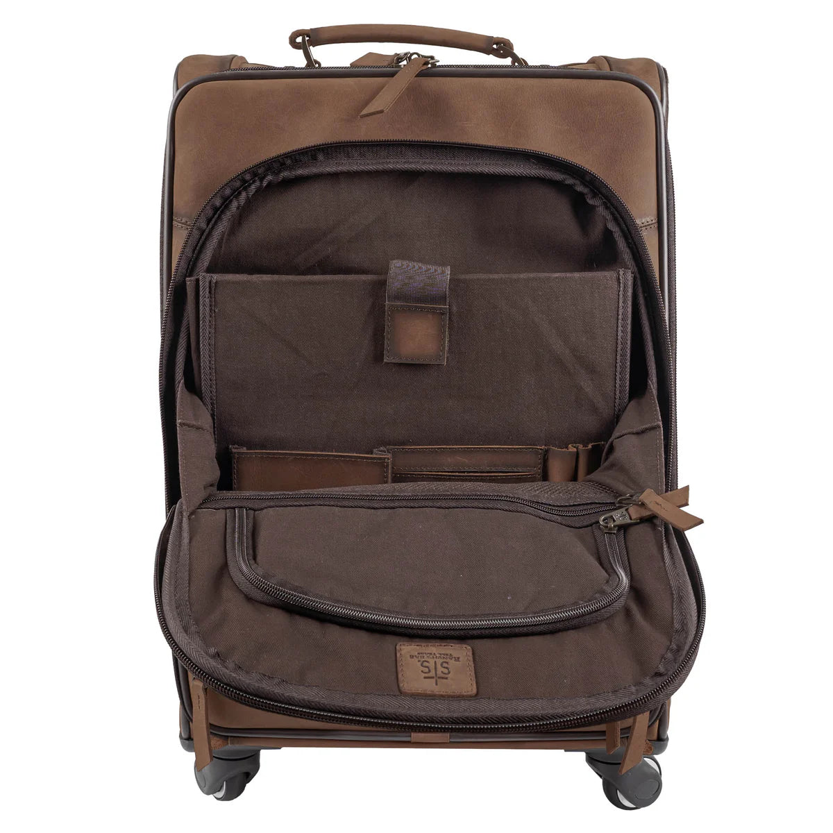Cowhide Rolling Suitcase STS Ranchwear 30092