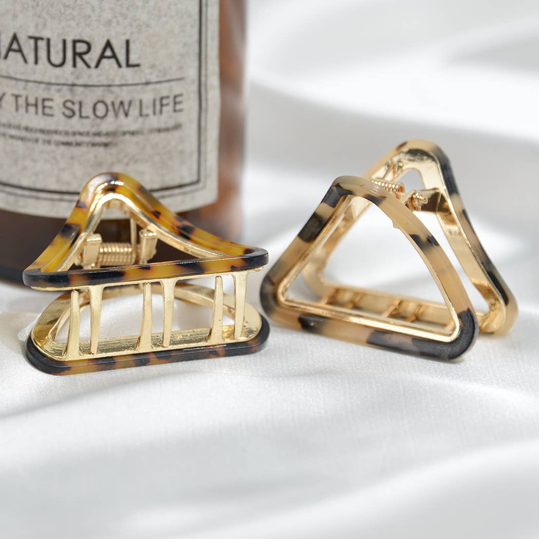 French Minimalist Triangular Claw Clip, Eco-Friendly: Diva