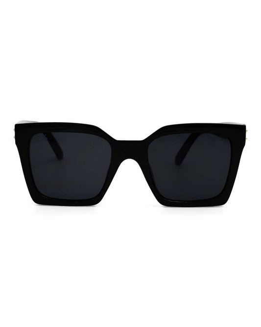 Wylie - Women's Oversized Square Sunglasses: Black Tx Dax
