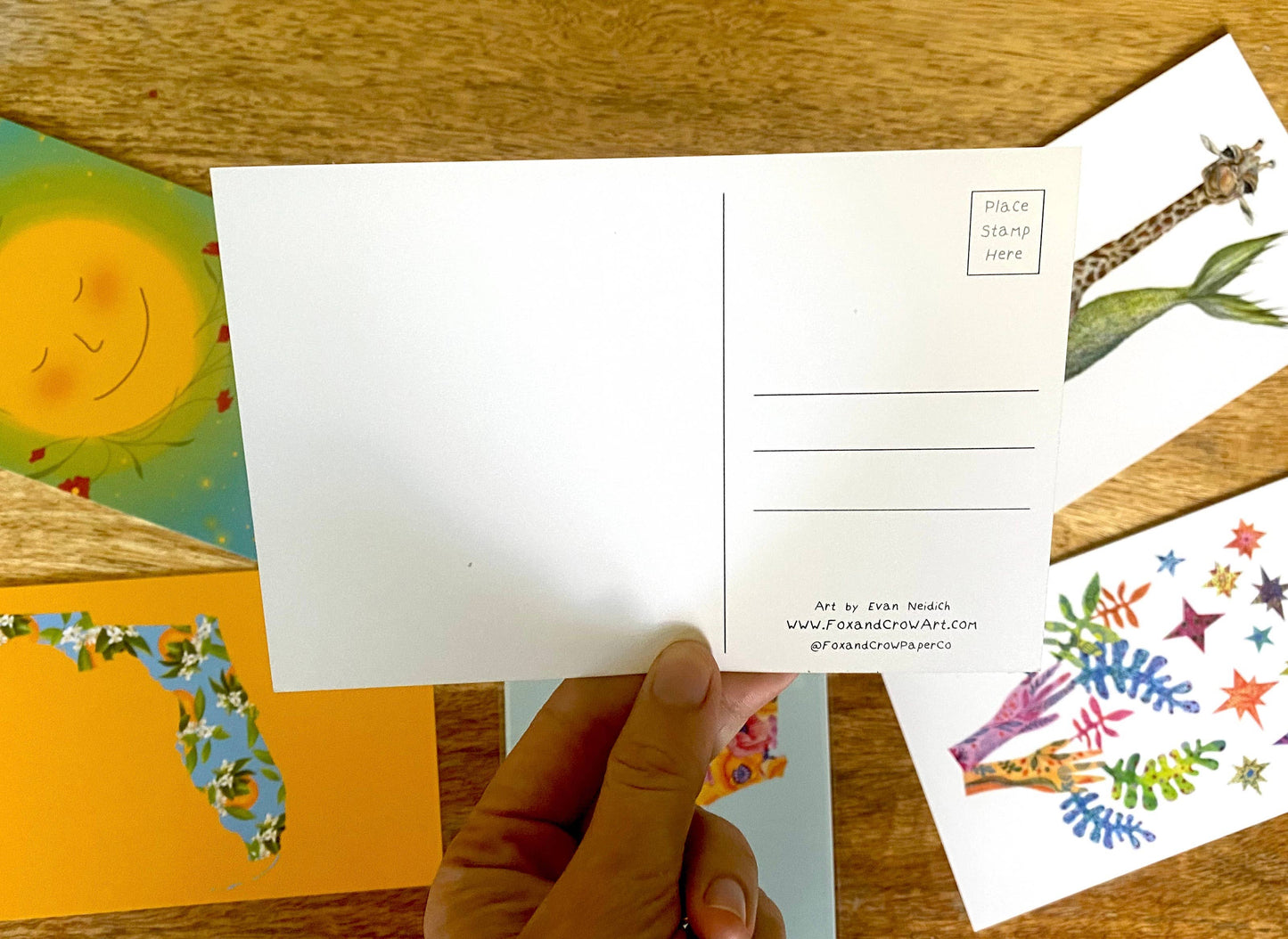 Florida Postcard Pack *  Whimsical FL Postcard * Mail Art