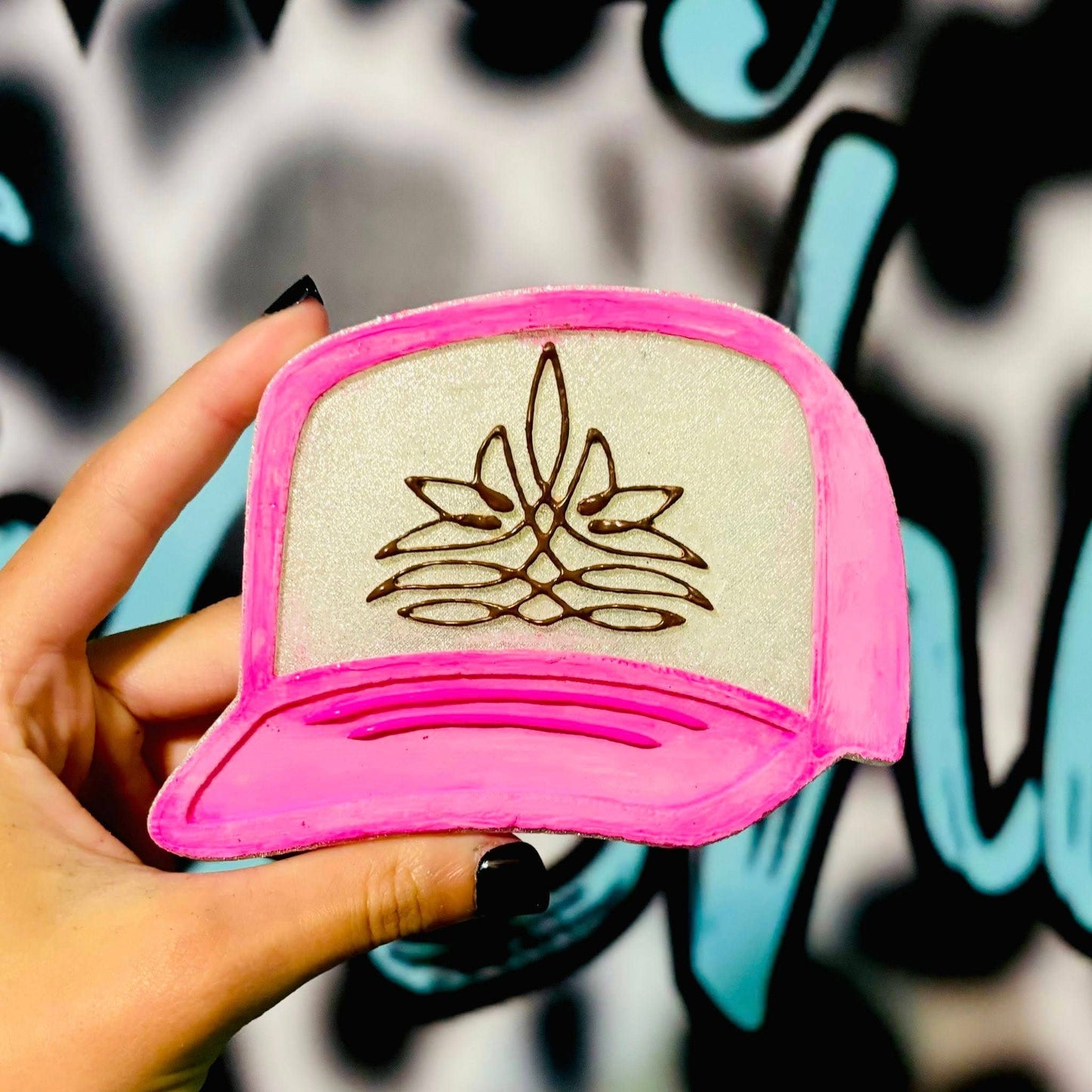 Boot Stitch Trucker Hat Car Freshie RG