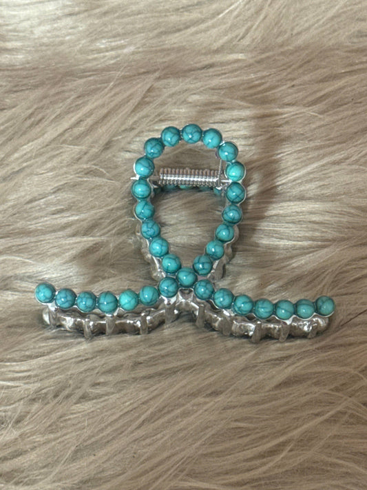 SMALL TURQUOISE CLAW CLIP Rockin