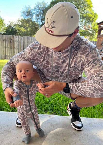 Classic Deer Camo Baby Zip Up - Burlebo